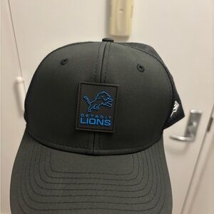 Detroit Lions Black and Blue Logo Cap